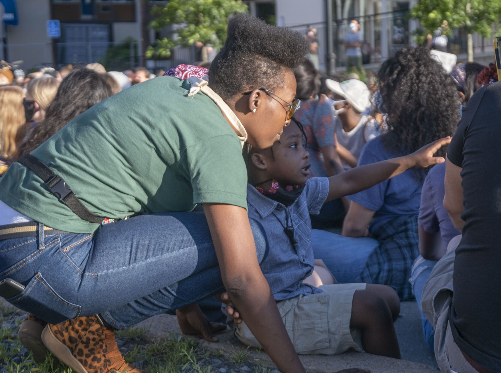 3/20 Coalition protest, Tierra Williams